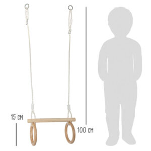 Smallfoot: Leseni trapez z gimnastičnimi obroči