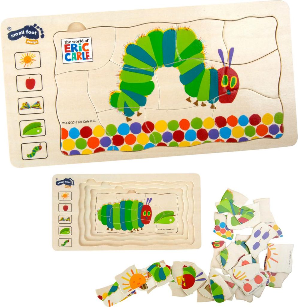 Small foot: Sestavljanka Zelo lačna gosenica