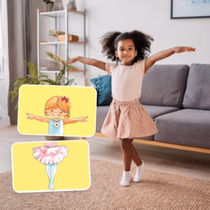 HABA prima balerina lesena igrača za nizanje za otroke