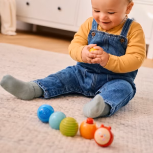 HABA raziskovalne kocke gosenica lesena senzorična igrača za dojenčke