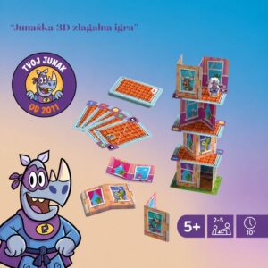 HABA Rhino Hero družabna igra gradnja stolpa iz kart